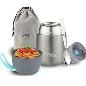 Milu 15 oz. Stainless Steel Thermos Food Jar - NWT!!